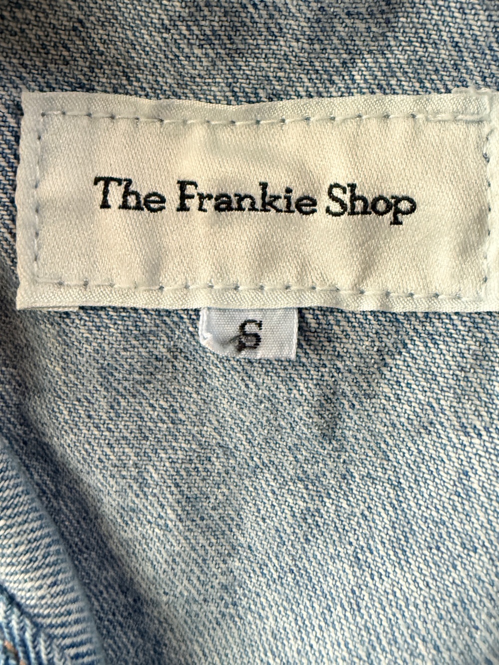 The Frankie Shop Jas Denim Jumpsuit Coverall Size Small Sark Indigo - Picture 3 of 9